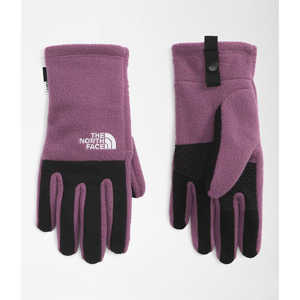 The North Face Gloves Youth Australia - The North Face Denali Etip™ Purple Hiking (IQB-785214)